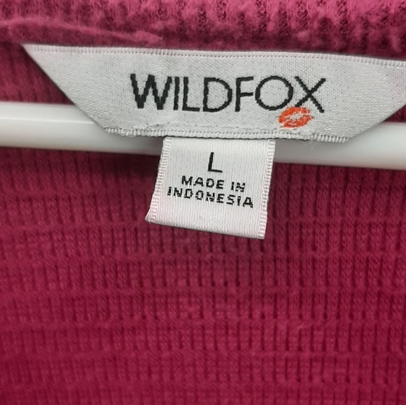 Wildfox Haley Fuchsia Brushed Sweatshirt Large - Picture 7 of 8